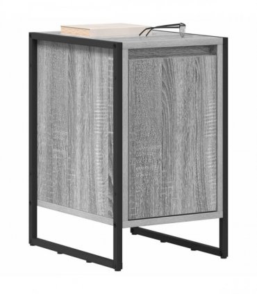 vidaXL Bedside Table 2 pcs Grey Sonoma 39.5 x 30 x 50 cm