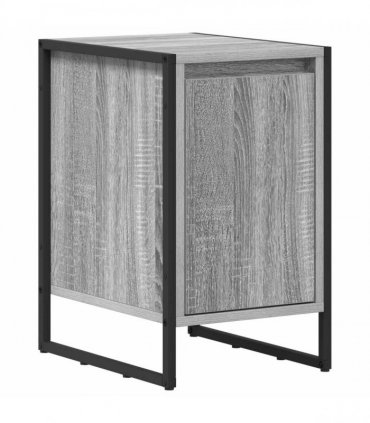 vidaXL Bedside Table 2 pcs Grey Sonoma 39.5 x 30 x 50 cm