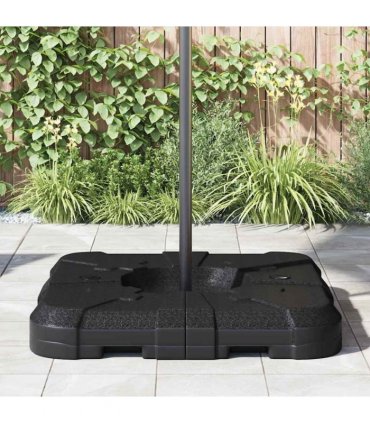 vidaXL Cantilever Umbrella Base Black 88.5 x 88.5 x 12 cm