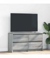 vidaXL TV Cabinet Grey Sonoma 100x35x54 cm Engineered Wood