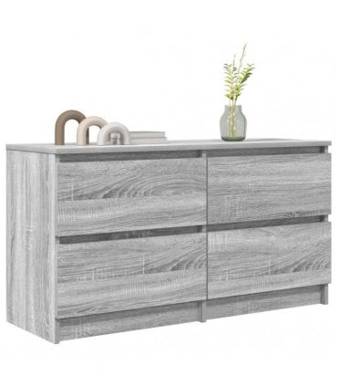 vidaXL TV Cabinet Grey Sonoma 100x35x54 cm Engineered Wood