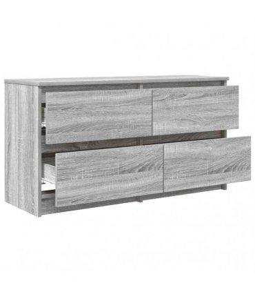 vidaXL TV Cabinet Grey Sonoma 100x35x54 cm Engineered Wood