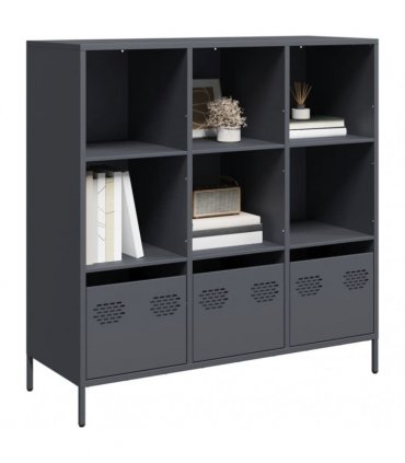 vidaXL Highboard Anthracite 101.5x39x103.5 cm Steel