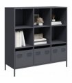 vidaXL Highboard Anthracite 101.5x39x103.5 cm Steel