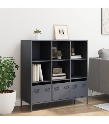 vidaXL Highboard Anthracite 101.5x39x103.5 cm Steel