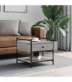 vidaXL Coffee Table Grey Sonoma 50x50x50 cm Engineered Wood
