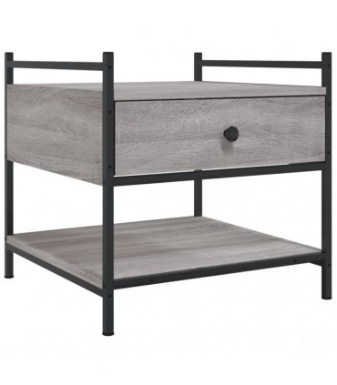vidaXL Coffee Table Grey Sonoma 50x50x50 cm Engineered Wood