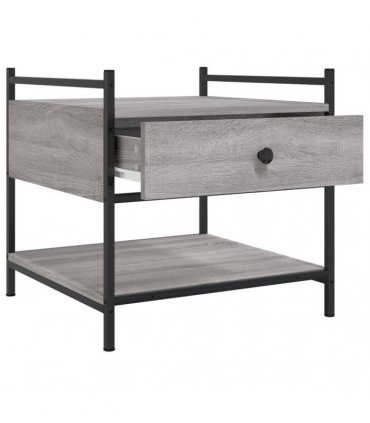 vidaXL Coffee Table Grey Sonoma 50x50x50 cm Engineered Wood