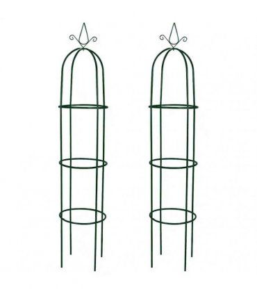 vidaXL Garden Arch | Dark green | Iron | Standard | Decorative Design