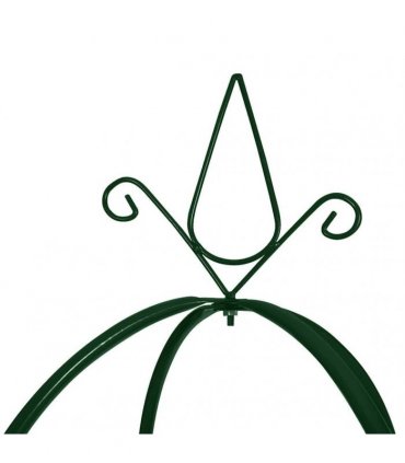 vidaXL Garden Arch | Dark green | Iron | Standard | Decorative Design
