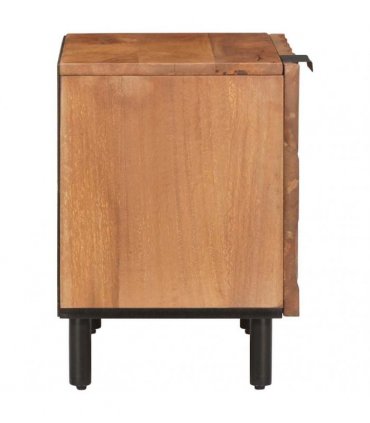 vidaXL Bedside Cabinet 2 pcs Brown 40 x 33 x 46 cm Solid Mango Wood
