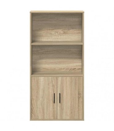 vidaXL Bookcase Sonoma Oak 60x24x120 cm Engineered Wood