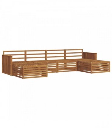 vidaXL Sofa Sets 6 pcs Natural Solid Acacia Wood