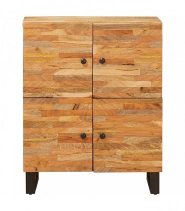 vidaXL Side Cabinet with Door Brown 60 x 33 x 75 cm Solid Mango Wood