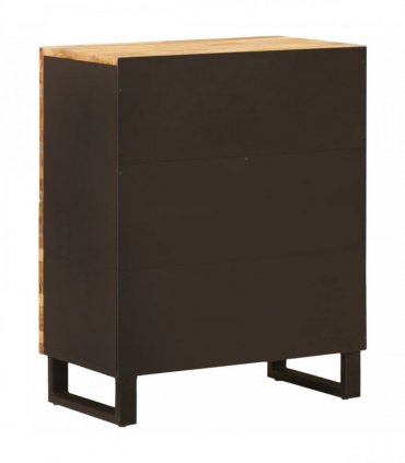 vidaXL Side Cabinet with Door Brown 60 x 33 x 75 cm Solid Mango Wood