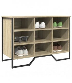 vidaXL Shoe Cabinet Sonoma Oak 90x38x61.5 cm Engineered Wood