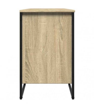 vidaXL Shoe Cabinet Sonoma Oak 90x38x61.5 cm Engineered Wood