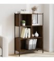 vidaXL Bookcase Brown Oak 72x28x109 cm Engineered Wood