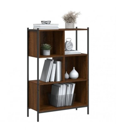 vidaXL Bookcase Brown Oak 72x28x109 cm Engineered Wood