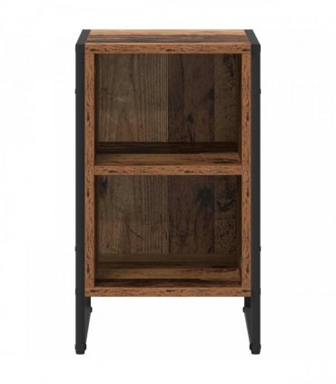 vidaXL Bedside Table Old Wood 39.5 x 30 x 50 cm Engineered Wood