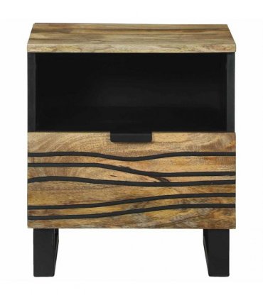 vidaXL Bedside Cabinet Natural 40 x 33 x 46 cm Engineered Wood