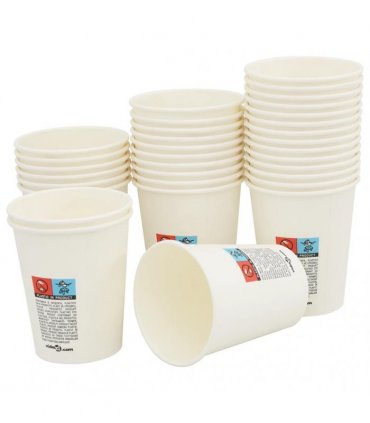 vidaXL Paper Coffee Cups 1000 pcs 8oz 200ml White