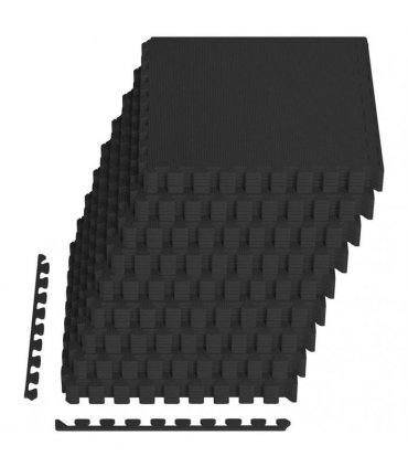 vidaXL Floor Mats 54 pcs 4.86㎡ EVA Foam Black