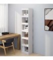 vidaXL Book Cabinet/Room Divider White 40x30x199 cm Solid Pinewood