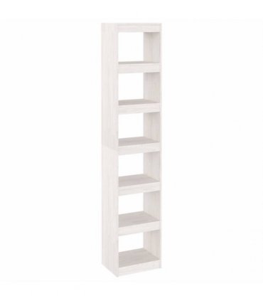 vidaXL Book Cabinet/Room Divider White 40x30x199 cm Solid Pinewood