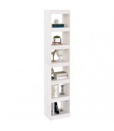 vidaXL Book Cabinet/Room Divider White 40x30x199 cm Solid Pinewood