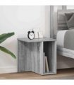 vidaXL End Table 2 pcs Grey Sonoma 37 x 32 x 40 cm Engineered Wood
