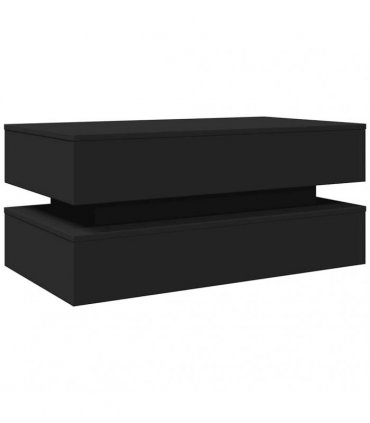 vidaXL Coffee Table | Black | Engineered wood | 90x50x40 cm | Coffee Table