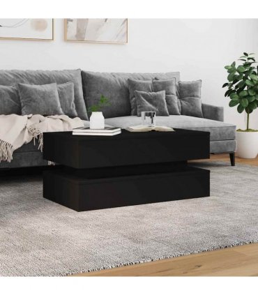 vidaXL Coffee Table | Black | Engineered wood | 90x50x40 cm | Coffee Table