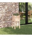 vidaXL Garden Planter Nature 31 x 31 x 70 cm Solid Pine Wood