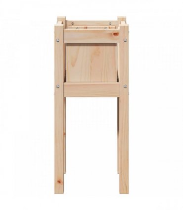 vidaXL Garden Planter Nature 31 x 31 x 70 cm Solid Pine Wood