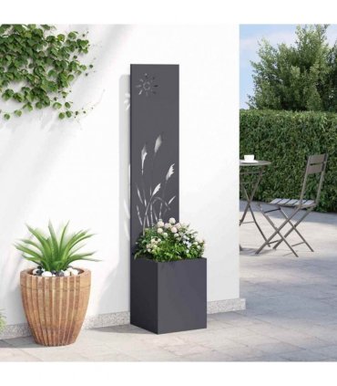 vidaXL Garden Privacy Screen Anthracite 32 x 150 cm Cold-rolled steel