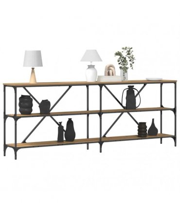 vidaXL Console Table Artisian Oak 200 x 30 x 75 cm Engineered Wood