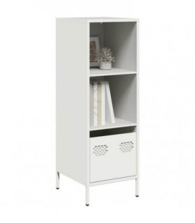 vidaXL Highboard White 35x39x103.5 cm Steel