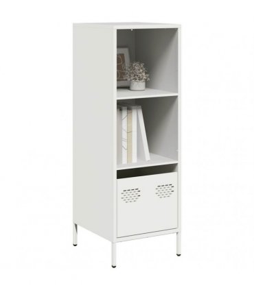 vidaXL Highboard White 35x39x103.5 cm Steel
