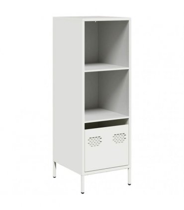 vidaXL Highboard White 35x39x103.5 cm Steel
