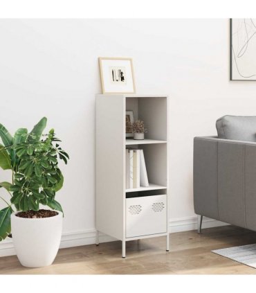 vidaXL Highboard White 35x39x103.5 cm Steel