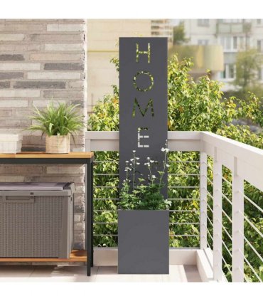 vidaXL Garden Privacy Screen Fretwork Anthracite 32 x 32 x 150 cm