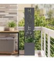 vidaXL Garden Privacy Screen Fretwork Anthracite 32 x 32 x 150 cm