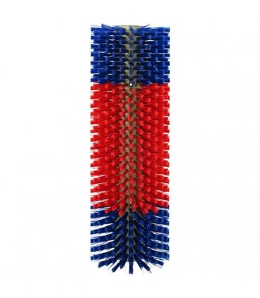 vidaXL Cattle Brushes Red and Blue 50 x 17 x 9 cm Plastic and Steel