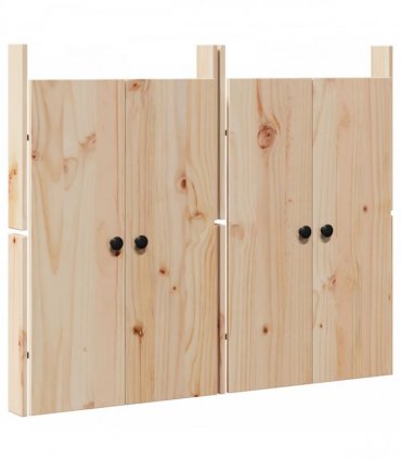 vidaXL Kitchen Door MEPPEL 2 pcs Cream 50 x 9 x 82 cm Solid Pine wood