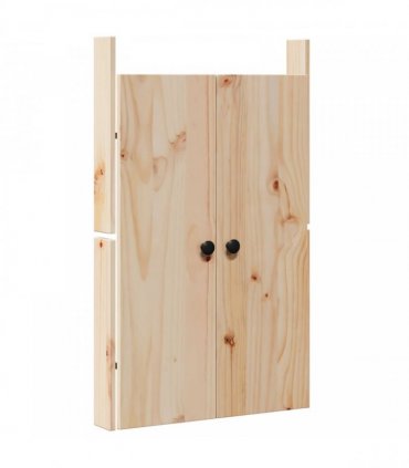 vidaXL Kitchen Door MEPPEL 2 pcs Cream 50 x 9 x 82 cm Solid Pine wood