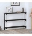 vidaXL Console Table Black oak 100 x 22.5 x 75 cm Engineered Wood