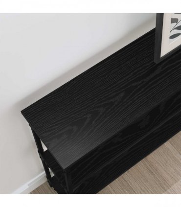vidaXL Console Table Black oak 100 x 22.5 x 75 cm Engineered Wood