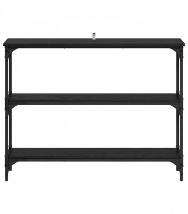 vidaXL Console Table Black oak 100 x 22.5 x 75 cm Engineered Wood
