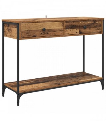 vidaXL Console Table Old Wood 100 x 34.5 x 75 cm Engineered Wood